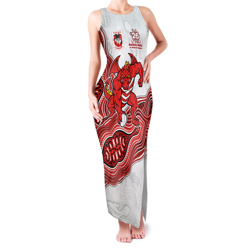 St. George Illawarra Dragons NAIDOC Week 2026 Family Matching Tank Maxi Dress and Hawaiian Shirt First Nations of Australia Aboriginal Mascot Rugby
