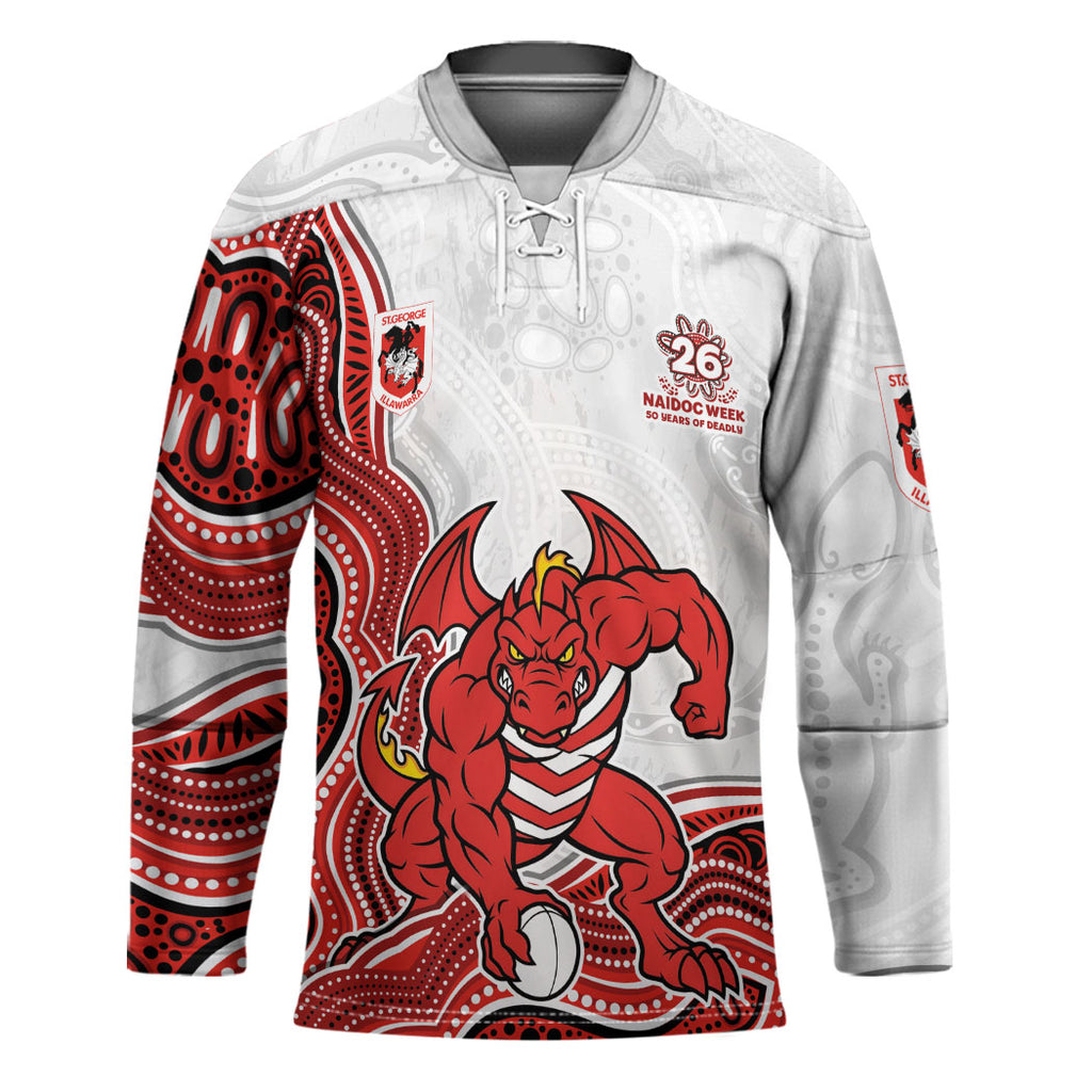 St. George Illawarra Dragons NAIDOC Week 2026 Hockey Jersey First Nations of Australia Aboriginal Mascot Rugby