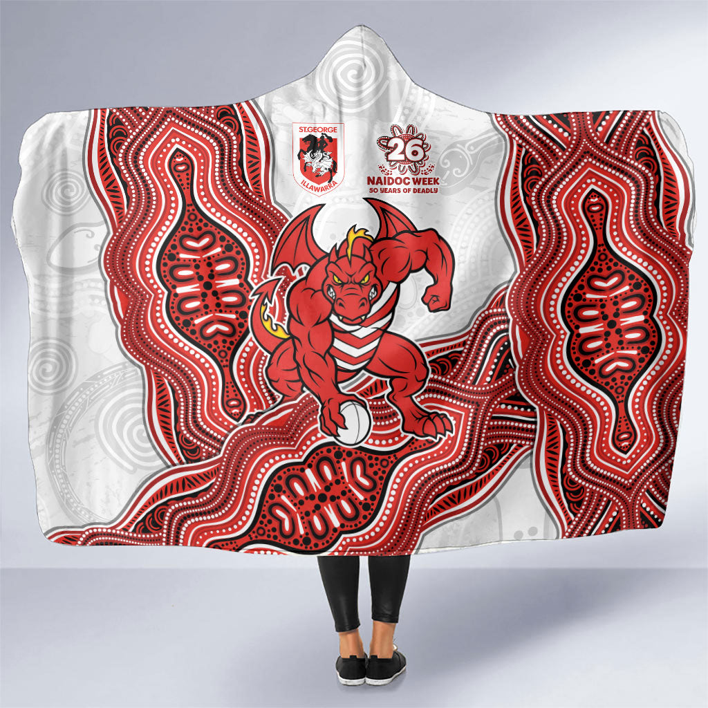St. George Illawarra Dragons NAIDOC Week 2026 Hooded Blanket First Nations of Australia Aboriginal Mascot Rugby