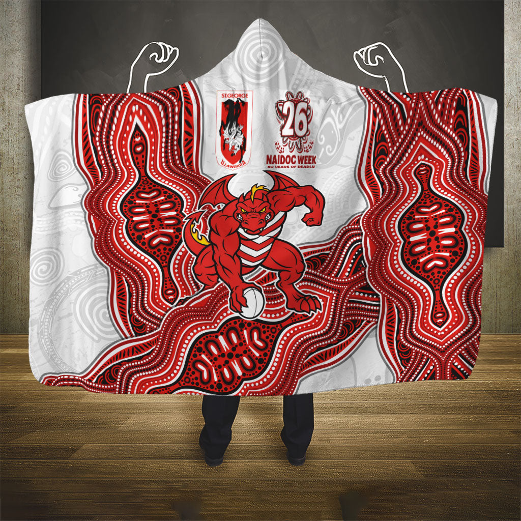 St. George Illawarra Dragons NAIDOC Week 2026 Hooded Blanket First Nations of Australia Aboriginal Mascot Rugby