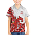 St. George Illawarra Dragons NAIDOC Week 2026 Kid Hawaiian Shirt First Nations of Australia Aboriginal Mascot Rugby