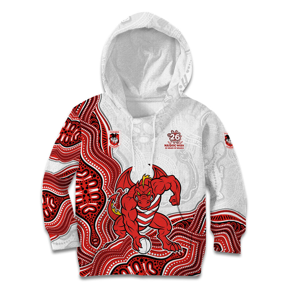 St. George Illawarra Dragons NAIDOC Week 2026 Kid Hoodie First Nations of Australia Aboriginal Mascot Rugby