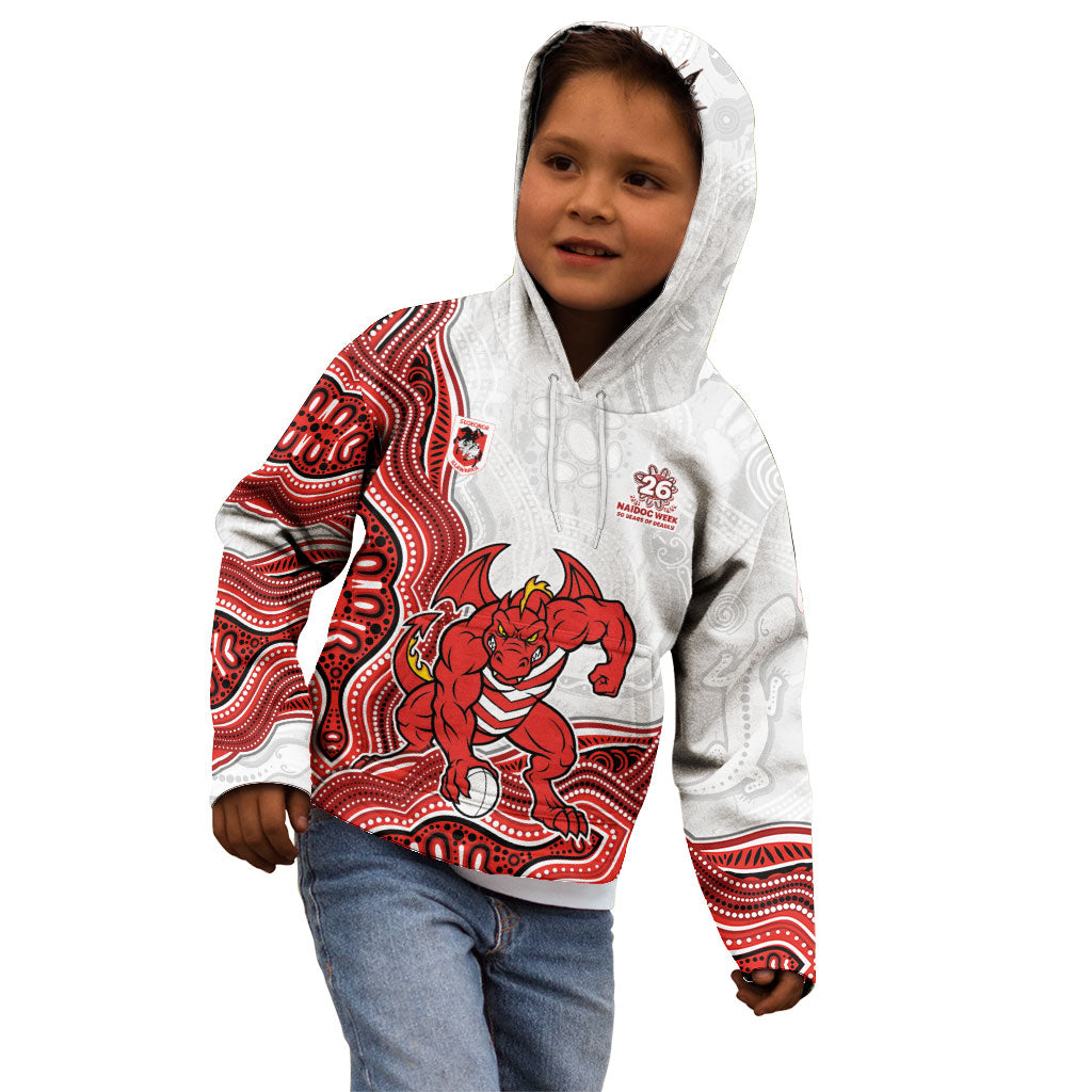 St. George Illawarra Dragons NAIDOC Week 2026 Kid Hoodie First Nations of Australia Aboriginal Mascot Rugby