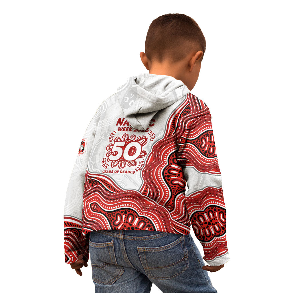 St. George Illawarra Dragons NAIDOC Week 2026 Kid Hoodie First Nations of Australia Aboriginal Mascot Rugby