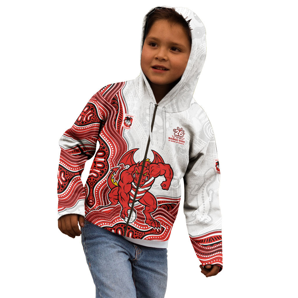 St. George Illawarra Dragons NAIDOC Week 2026 Kid Hoodie First Nations of Australia Aboriginal Mascot Rugby