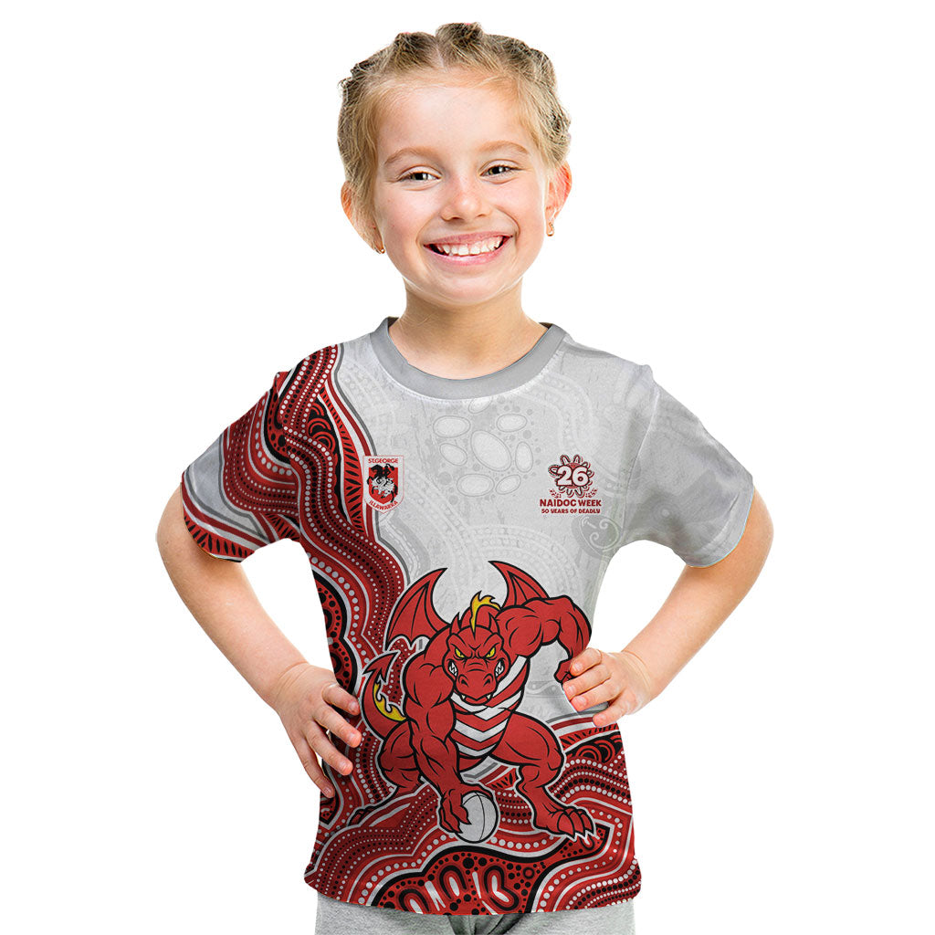St. George Illawarra Dragons NAIDOC Week 2026 Kid T Shirt First Nations of Australia Aboriginal Mascot Rugby