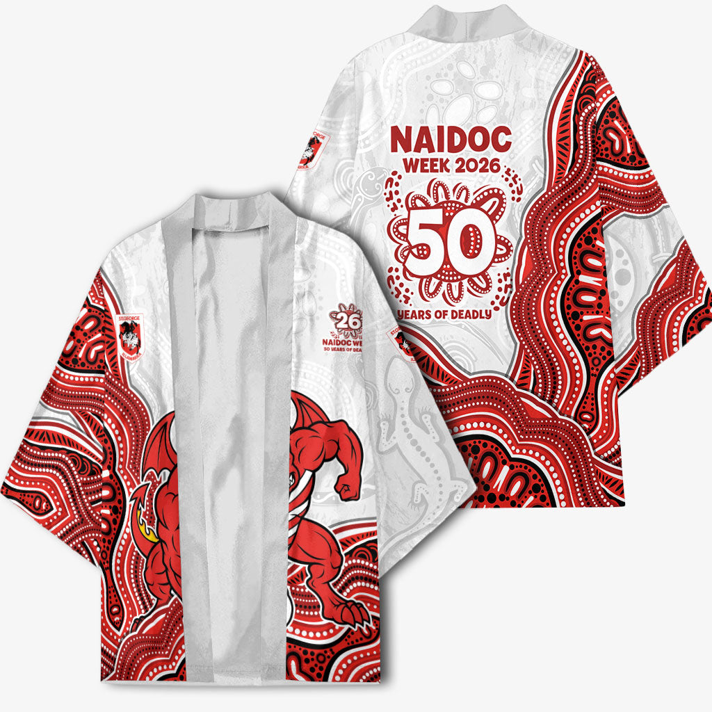 St. George Illawarra Dragons NAIDOC Week 2026 Kimono First Nations of Australia Aboriginal Mascot Rugby