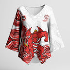 St. George Illawarra Dragons NAIDOC Week 2026 Kimono Sleeve Blouse First Nations of Australia Aboriginal Mascot Rugby