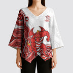 St. George Illawarra Dragons NAIDOC Week 2026 Kimono Sleeve Blouse First Nations of Australia Aboriginal Mascot Rugby