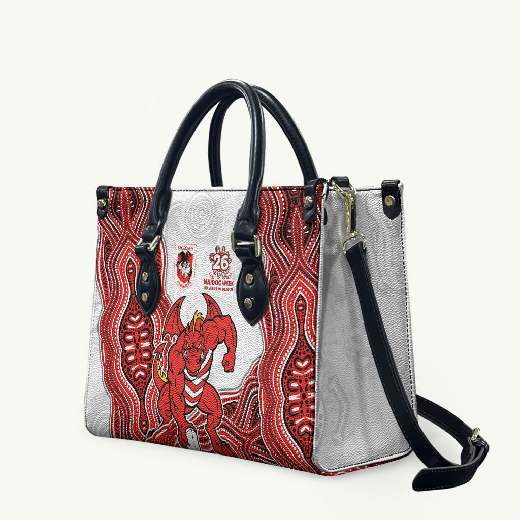 St. George Illawarra Dragons NAIDOC Week 2026 Leather Bag First Nations of Australia Aboriginal Mascot Rugby