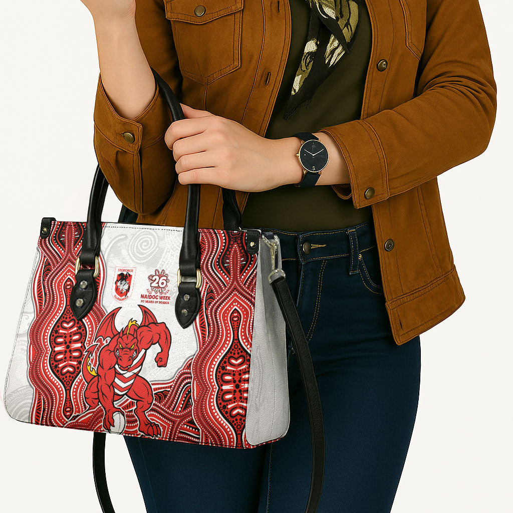 St. George Illawarra Dragons NAIDOC Week 2026 Leather Bag First Nations of Australia Aboriginal Mascot Rugby