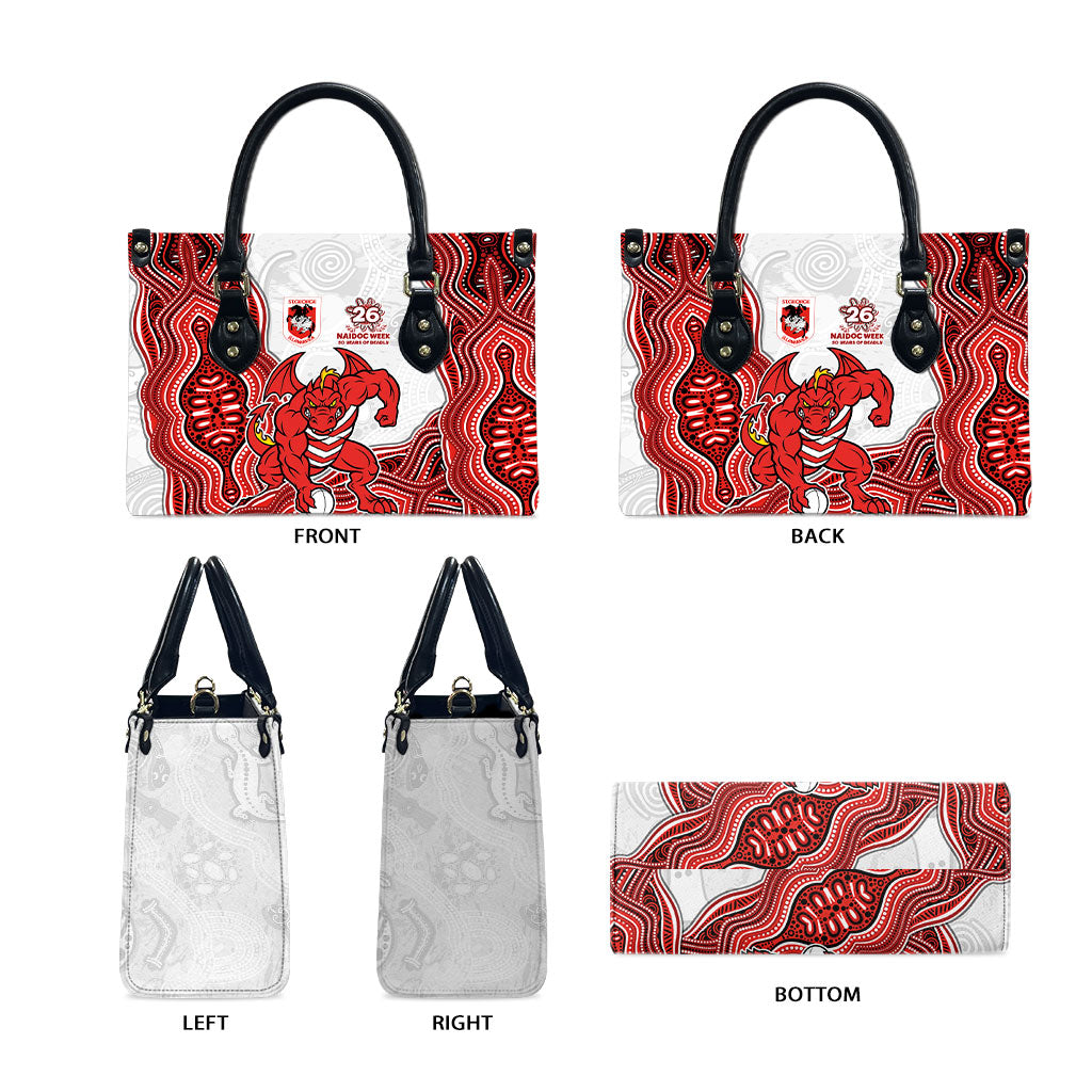 St. George Illawarra Dragons NAIDOC Week 2026 Leather Bag First Nations of Australia Aboriginal Mascot Rugby