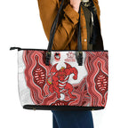 St. George Illawarra Dragons NAIDOC Week 2026 Leather Tote Bag First Nations of Australia Aboriginal Mascot Rugby