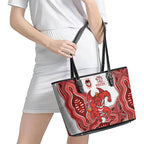 St. George Illawarra Dragons NAIDOC Week 2026 Leather Tote Bag First Nations of Australia Aboriginal Mascot Rugby