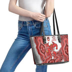 St. George Illawarra Dragons NAIDOC Week 2026 Leather Tote Bag First Nations of Australia Aboriginal Mascot Rugby