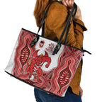 St. George Illawarra Dragons NAIDOC Week 2026 Leather Tote Bag First Nations of Australia Aboriginal Mascot Rugby
