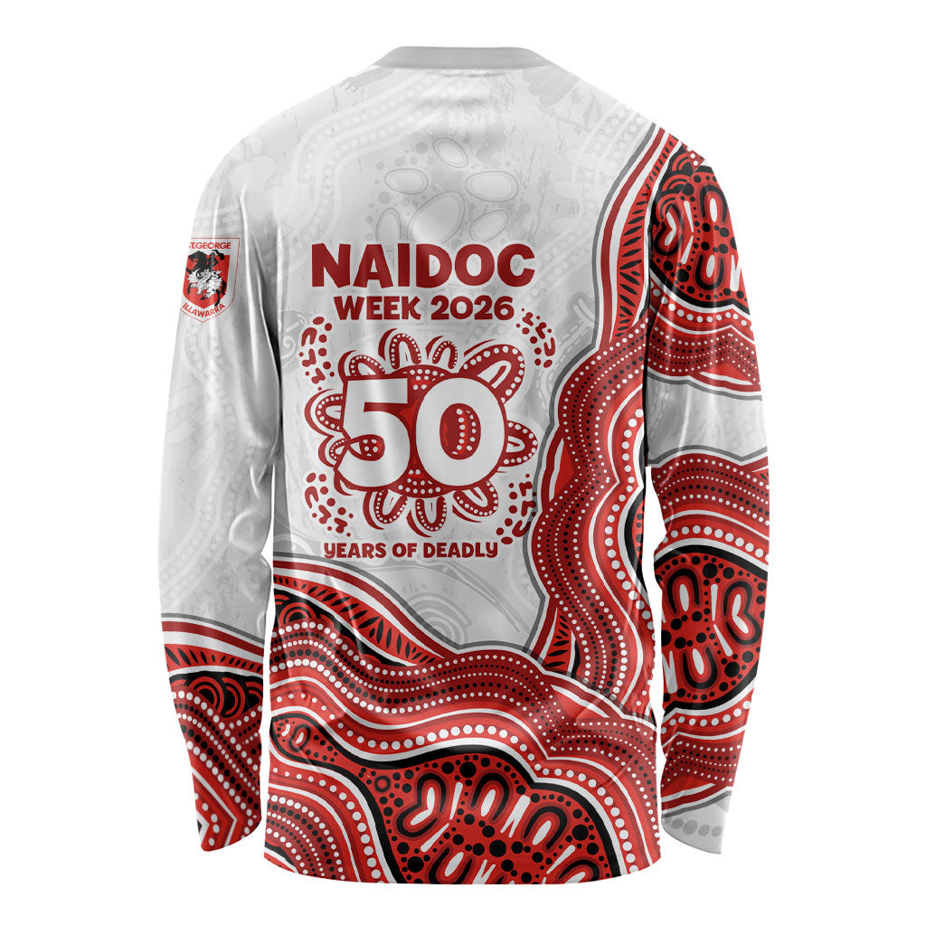 St. George Illawarra Dragons NAIDOC Week 2026 Long Sleeve Shirt First Nations of Australia Aboriginal Mascot Rugby