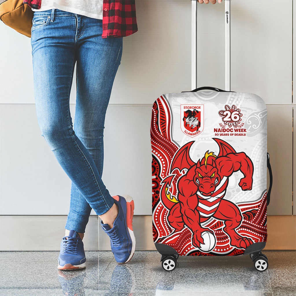 St. George Illawarra Dragons NAIDOC Week 2026 Luggage Cover First Nations of Australia Aboriginal Mascot Rugby