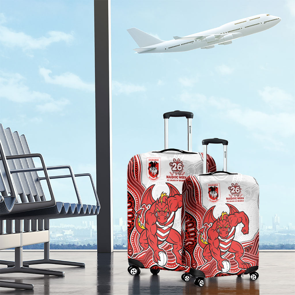 St. George Illawarra Dragons NAIDOC Week 2026 Luggage Cover First Nations of Australia Aboriginal Mascot Rugby