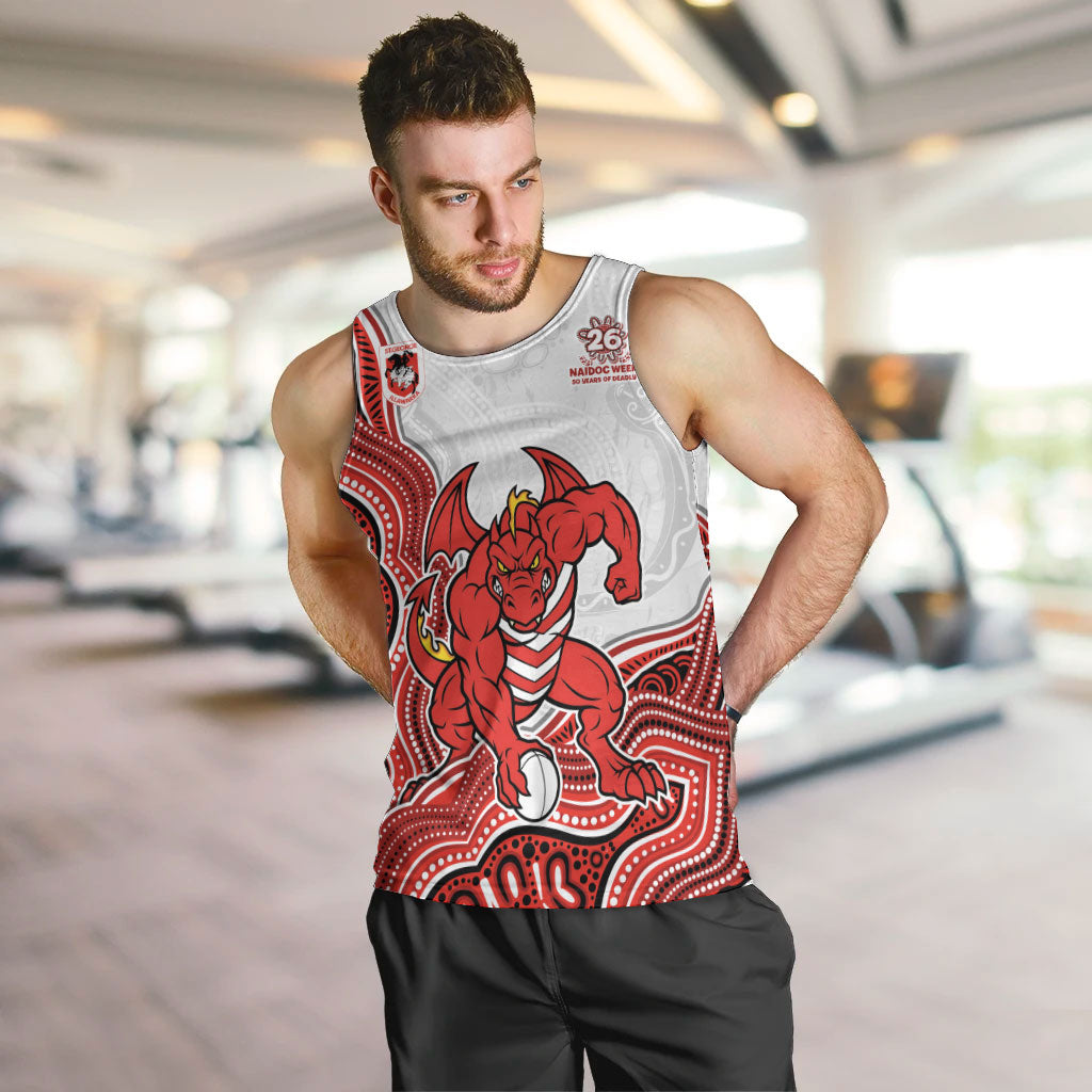 St. George Illawarra Dragons NAIDOC Week 2026 Men Tank Top First Nations of Australia Aboriginal Mascot Rugby