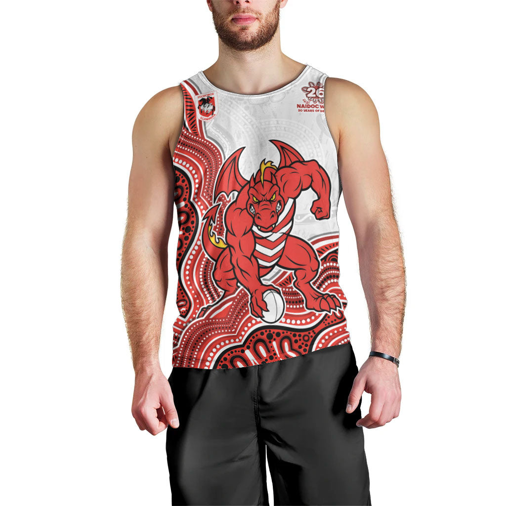 St. George Illawarra Dragons NAIDOC Week 2026 Men Tank Top First Nations of Australia Aboriginal Mascot Rugby