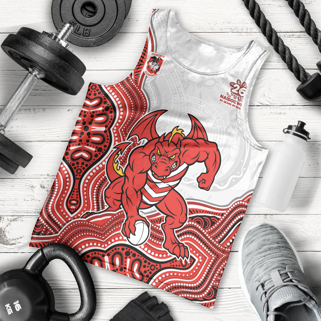St. George Illawarra Dragons NAIDOC Week 2026 Men Tank Top First Nations of Australia Aboriginal Mascot Rugby