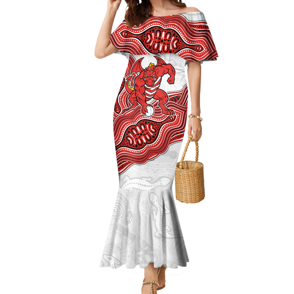 St. George Illawarra Dragons NAIDOC Week 2026 Mermaid Dress First Nations of Australia Aboriginal Mascot Rugby