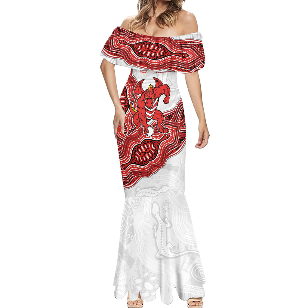 St. George Illawarra Dragons NAIDOC Week 2026 Mermaid Dress First Nations of Australia Aboriginal Mascot Rugby