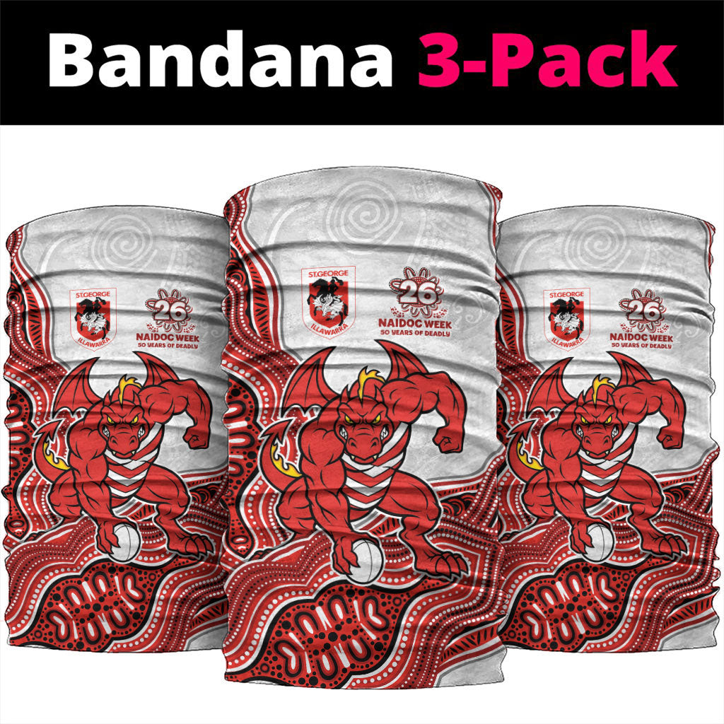 St. George Illawarra Dragons NAIDOC Week 2026 Neck Gaiter First Nations of Australia Aboriginal Mascot Rugby