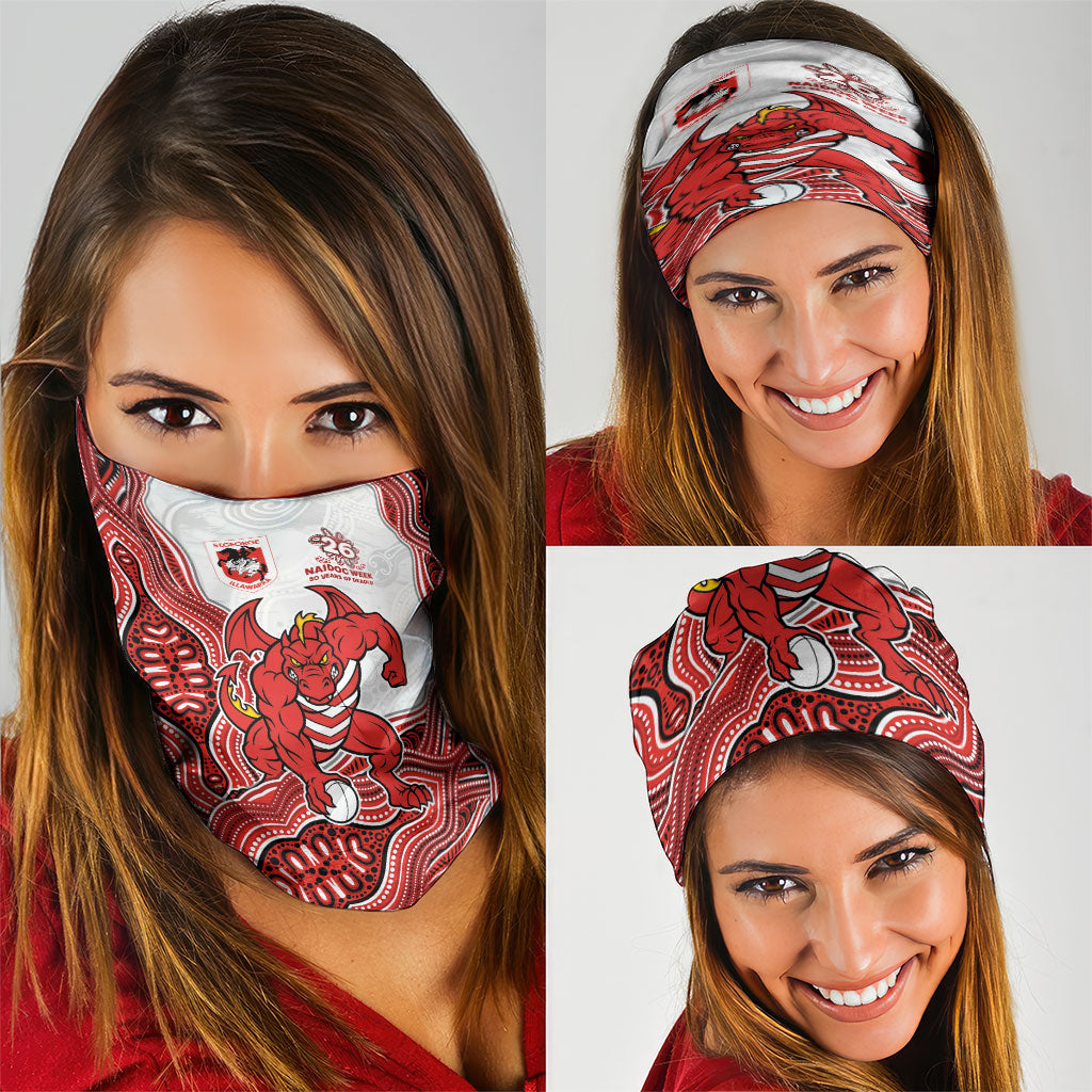 St. George Illawarra Dragons NAIDOC Week 2026 Neck Gaiter First Nations of Australia Aboriginal Mascot Rugby