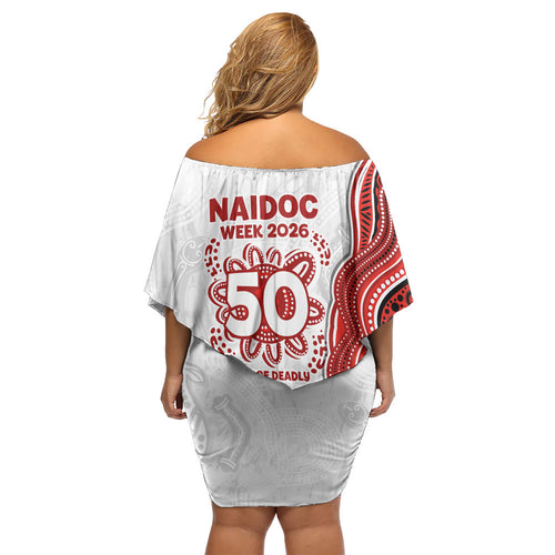 St. George Illawarra Dragons NAIDOC Week 2026 Off Shoulder Short Dress First Nations of Australia Aboriginal Mascot Rugby