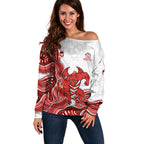 St. George Illawarra Dragons NAIDOC Week 2026 Off Shoulder Sweater First Nations of Australia Aboriginal Mascot Rugby