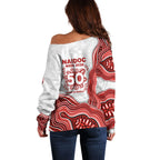 St. George Illawarra Dragons NAIDOC Week 2026 Off Shoulder Sweater First Nations of Australia Aboriginal Mascot Rugby