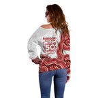 St. George Illawarra Dragons NAIDOC Week 2026 Off Shoulder Sweater First Nations of Australia Aboriginal Mascot Rugby