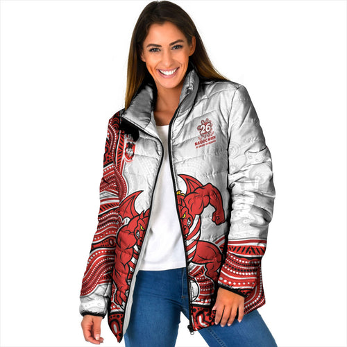 St. George Illawarra Dragons NAIDOC Week 2026 Padded Jacket First Nations of Australia Aboriginal Mascot Rugby