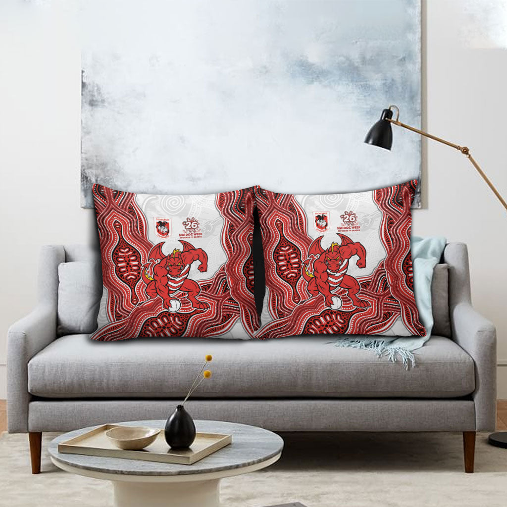 St. George Illawarra Dragons NAIDOC Week 2026 Pillow Cover First Nations of Australia Aboriginal Mascot Rugby