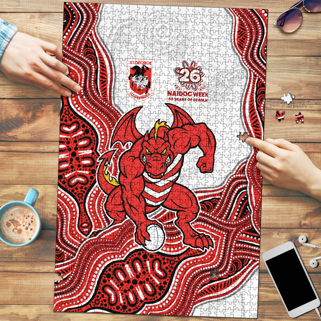 St. George Illawarra Dragons NAIDOC Week 2026 Puzzle First Nations of Australia Aboriginal Mascot Rugby