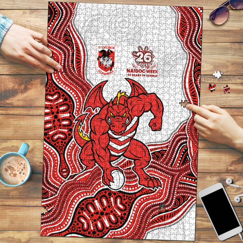 St. George Illawarra Dragons NAIDOC Week 2026 Puzzle First Nations of Australia Aboriginal Mascot Rugby