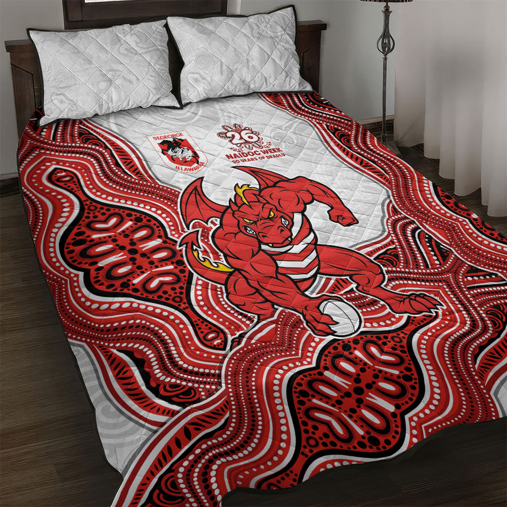 St. George Illawarra Dragons NAIDOC Week 2026 Quilt Bed Set First Nations of Australia Aboriginal Mascot Rugby