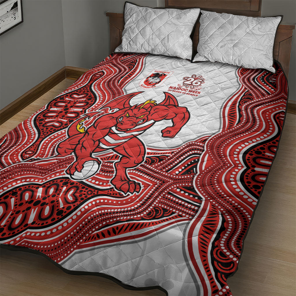 St. George Illawarra Dragons NAIDOC Week 2026 Quilt Bed Set First Nations of Australia Aboriginal Mascot Rugby