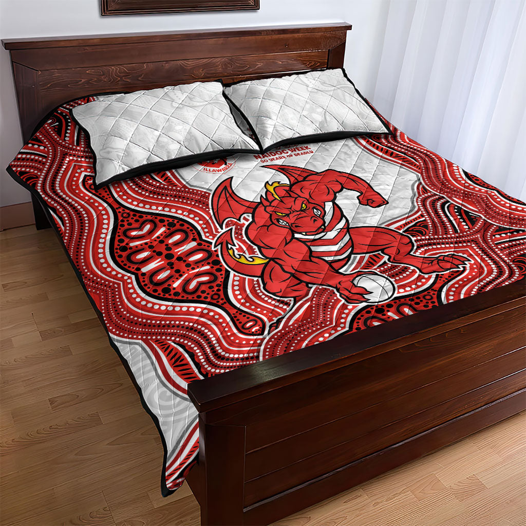 St. George Illawarra Dragons NAIDOC Week 2026 Quilt Bed Set First Nations of Australia Aboriginal Mascot Rugby