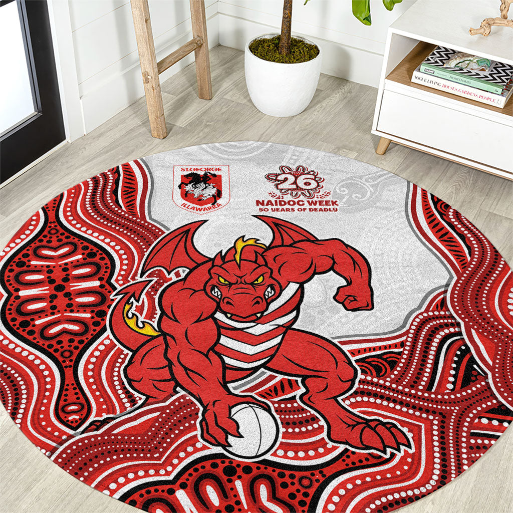 St. George Illawarra Dragons NAIDOC Week 2026 Round Carpet First Nations of Australia Aboriginal Mascot Rugby
