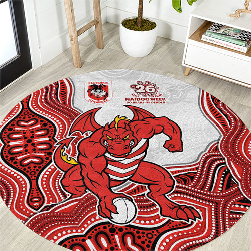 St. George Illawarra Dragons NAIDOC Week 2026 Round Carpet First Nations of Australia Aboriginal Mascot Rugby