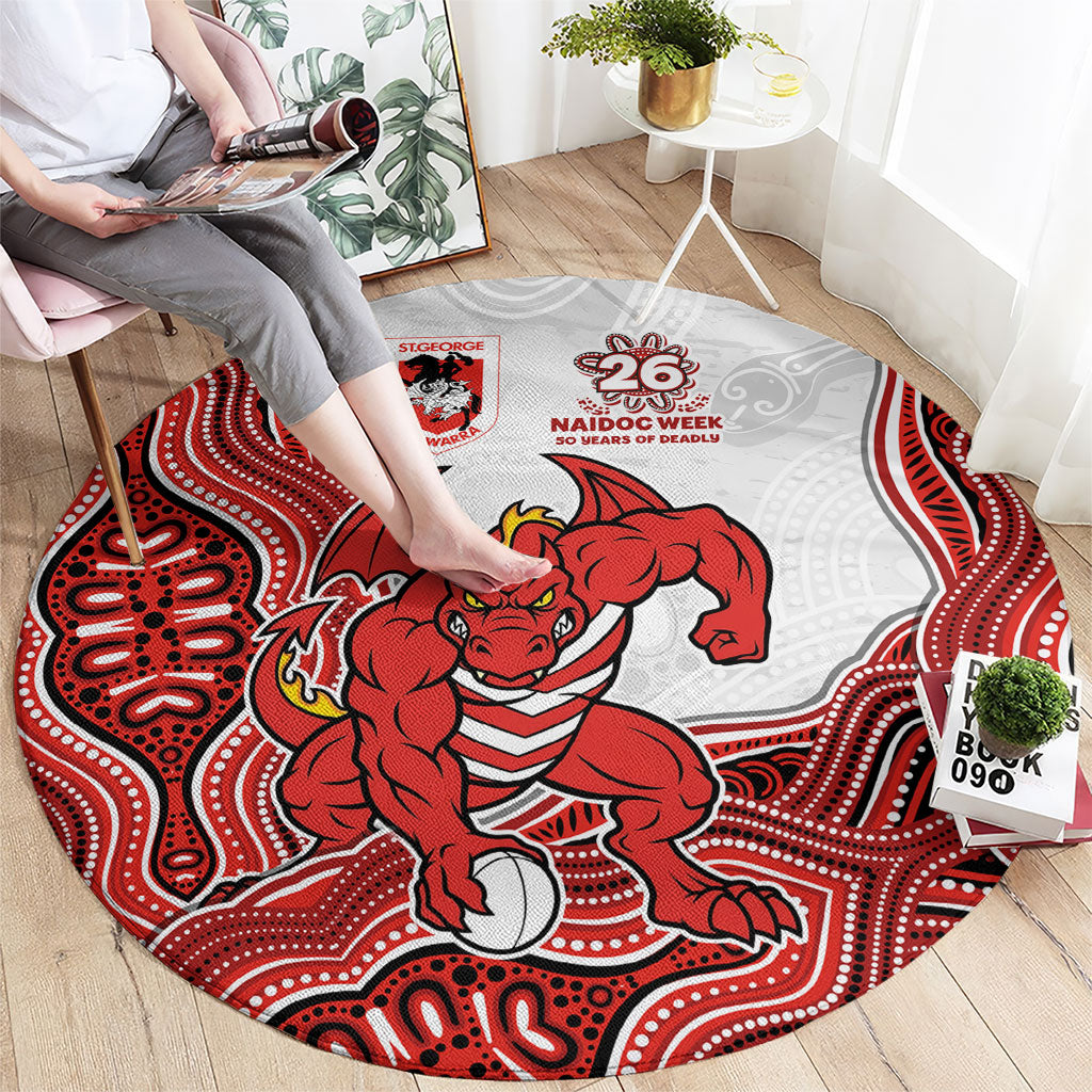 St. George Illawarra Dragons NAIDOC Week 2026 Round Carpet First Nations of Australia Aboriginal Mascot Rugby