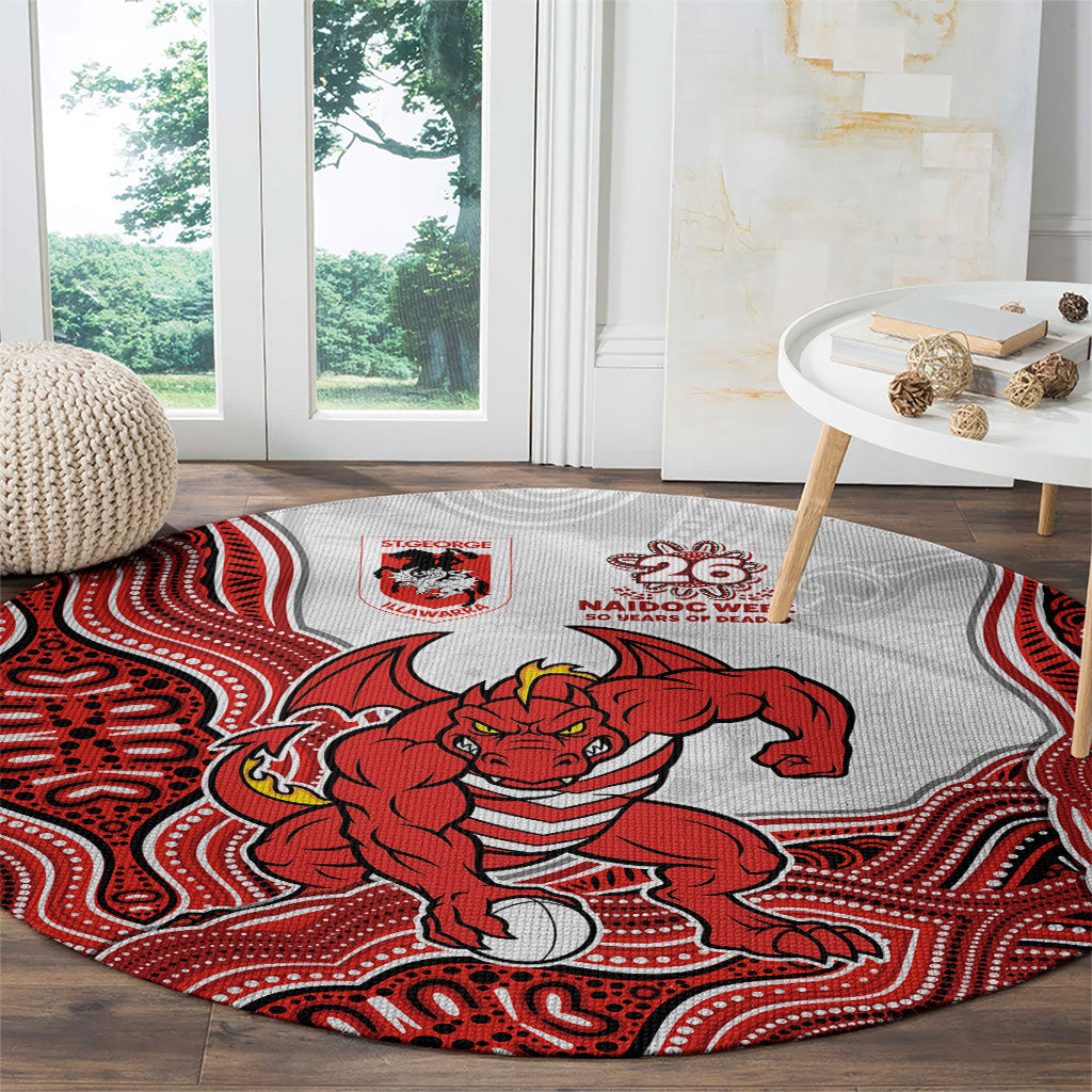 St. George Illawarra Dragons NAIDOC Week 2026 Round Carpet First Nations of Australia Aboriginal Mascot Rugby