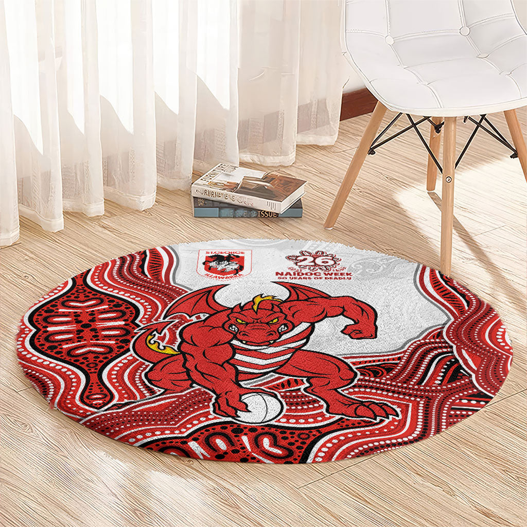St. George Illawarra Dragons NAIDOC Week 2026 Round Carpet First Nations of Australia Aboriginal Mascot Rugby
