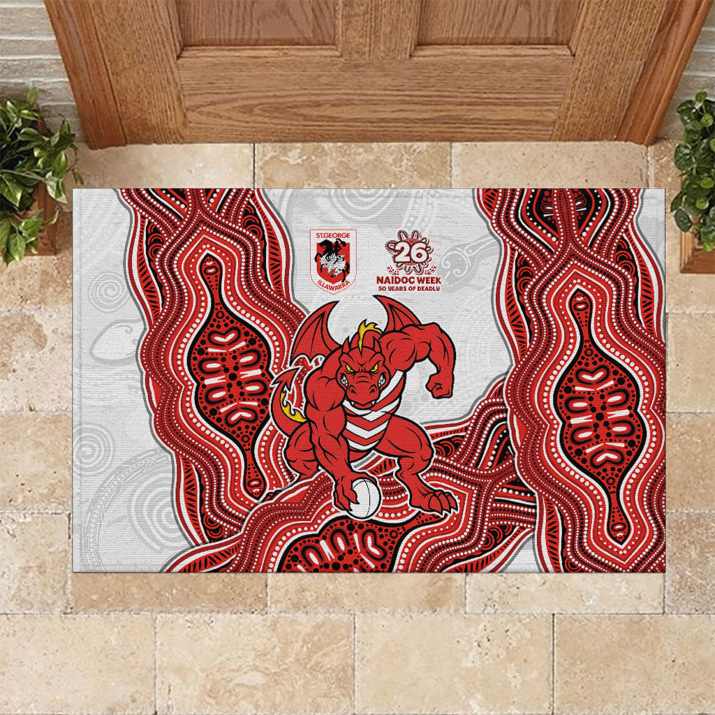 St. George Illawarra Dragons NAIDOC Week 2026 Rubber Doormat First Nations of Australia Aboriginal Mascot Rugby