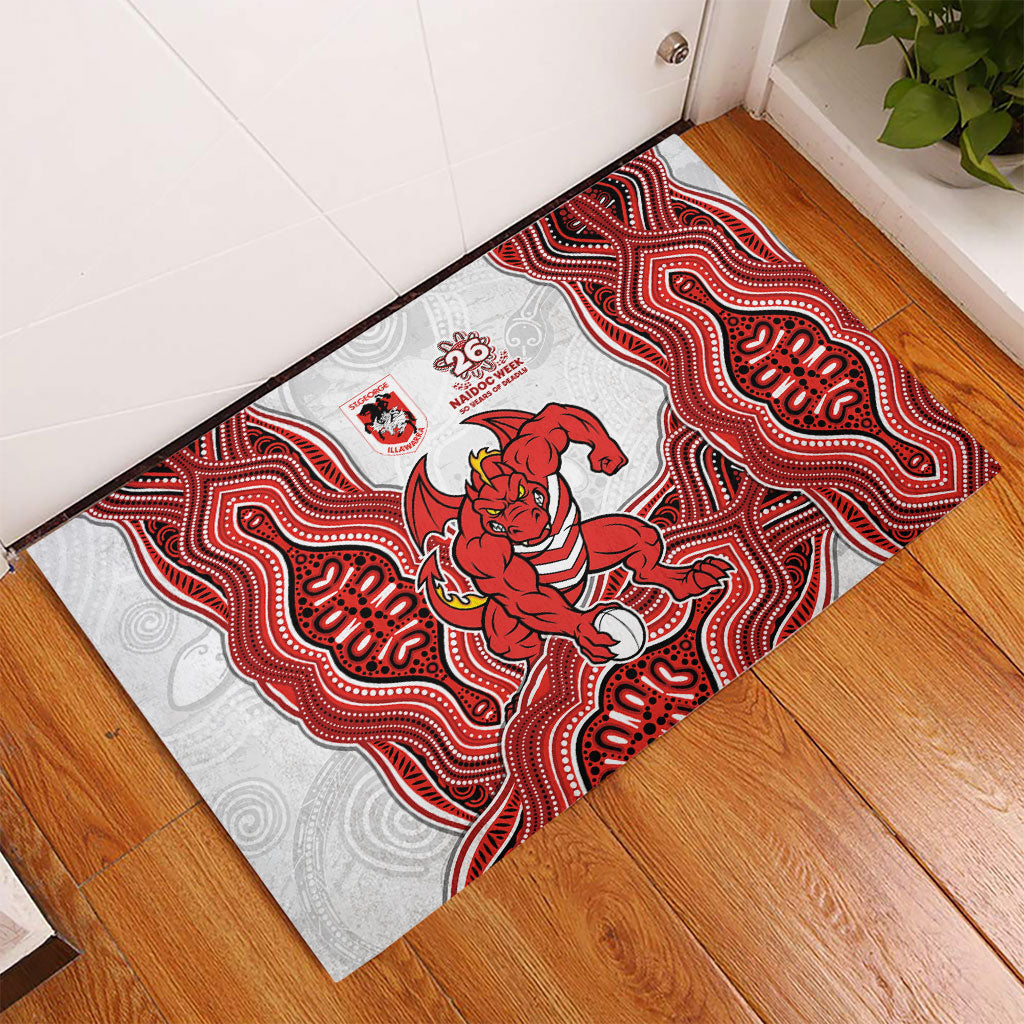 St. George Illawarra Dragons NAIDOC Week 2026 Rubber Doormat First Nations of Australia Aboriginal Mascot Rugby