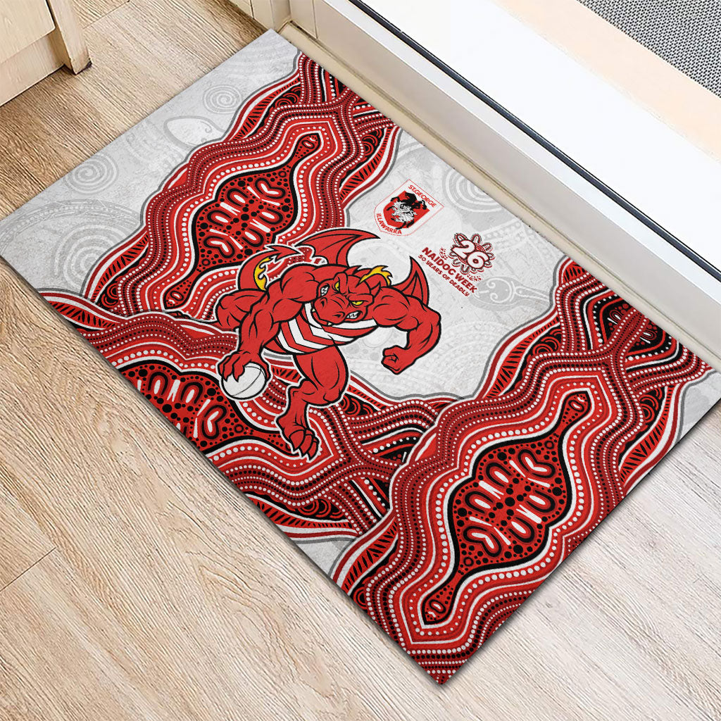 St. George Illawarra Dragons NAIDOC Week 2026 Rubber Doormat First Nations of Australia Aboriginal Mascot Rugby