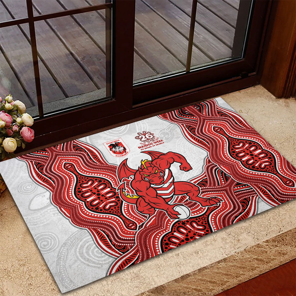 St. George Illawarra Dragons NAIDOC Week 2026 Rubber Doormat First Nations of Australia Aboriginal Mascot Rugby